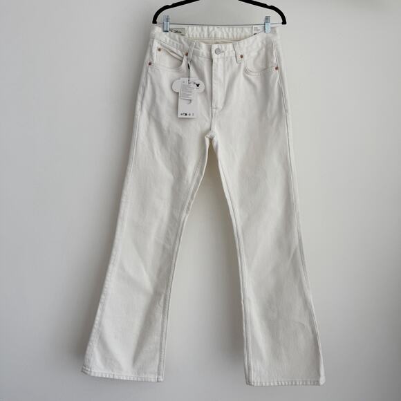 Zara Other - Zara Harry Lambert Disney Jeans Mens 40x34 Flared Leg Mickey Pocket Ivory White
